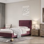 ΚΡΕΒΑΤΙ 1108S ΓΚΡΙ ΣΚΟΥΡΟ ΥΦΑΣΜΑ ΚΑΣΤΑΝΗ