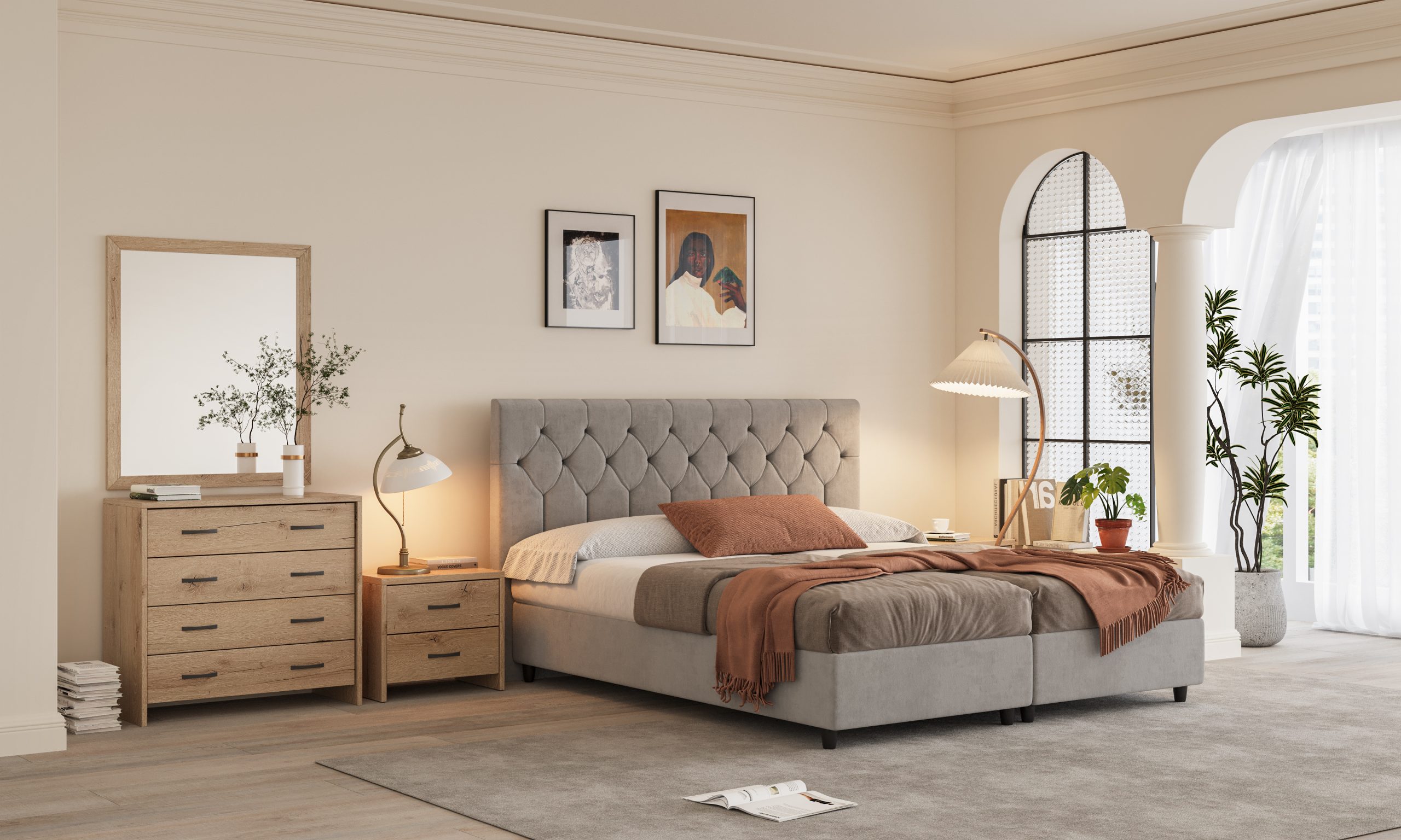 bed_110_00000.jpg ΚΡΕΒΑΤΙ 11S ΣΚΟΥΡΟ ΔΡΥΣ - Image 1